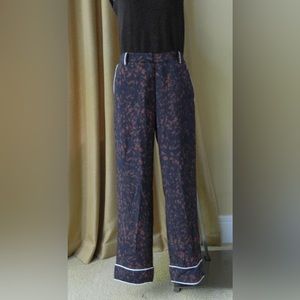 New with tags Phillip Lim 3.1 Silk Pajama Trouser-brush stroke animal print